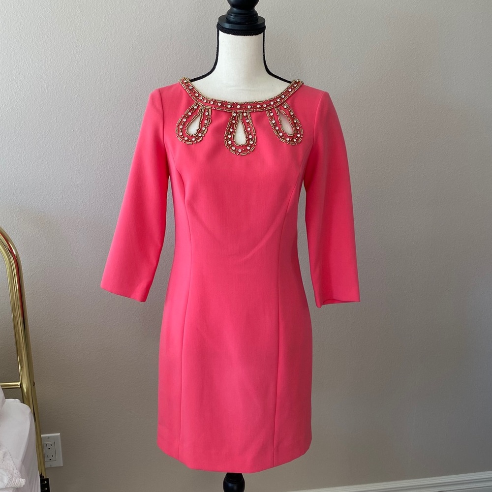 Lilly Pulitzer 3/4 Length Beaded/Embellished Dress